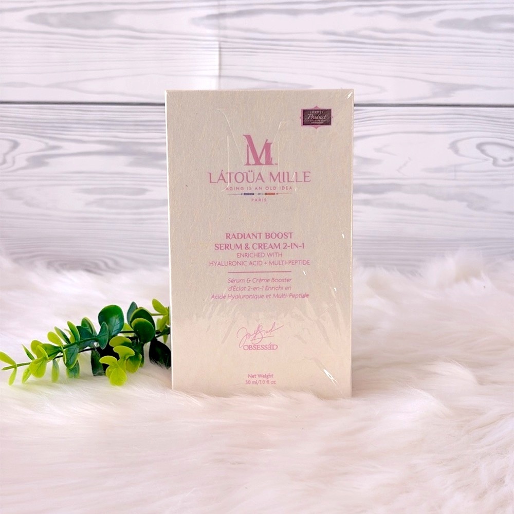 Latoua‎ Mille Radiant Boost Serum & Cream W/ Hyaluronic Acid Multi Peptide